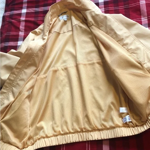 Cutter & Buck Men’s Medium Yellow Nautical Windbreaker Casual Sport Jacket - Picture 14 of 16